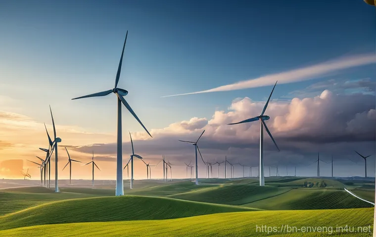 재생 가능 에너지 기술 - **Prompt for Solar Energy:**
    "A vibrant, panoramic view of a flourishing community under a brigh...