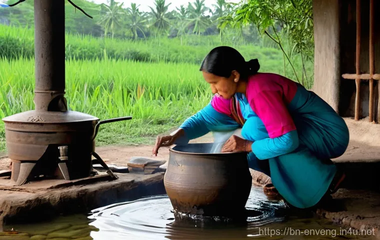 수질 오염 및 처리 - **Image Prompt 1: The Weight of Water Pollution**
    "A poignant scene depicting the severe impact ...